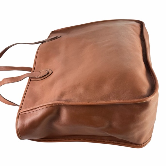 EL PORTAL Tote Bag in Brown Leather Tote Shopping Shoulder Bag Made in USA - Picture 8 of 12